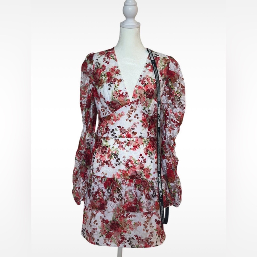 PrettyLittleThing Floral Wrap Dress